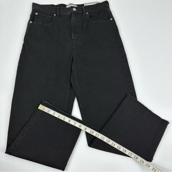 Everlane Women's NWT Coal Black The Way-High Raw Hem‎ Luxury Jean W30-32/L27.5 - Picture 10 of 10